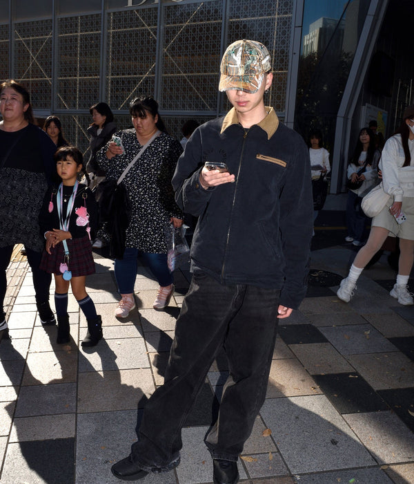 b.Eautiful "Vapor 6 Panel Hat" Brown Real Camo / Orange - WEAREALLANIMALS