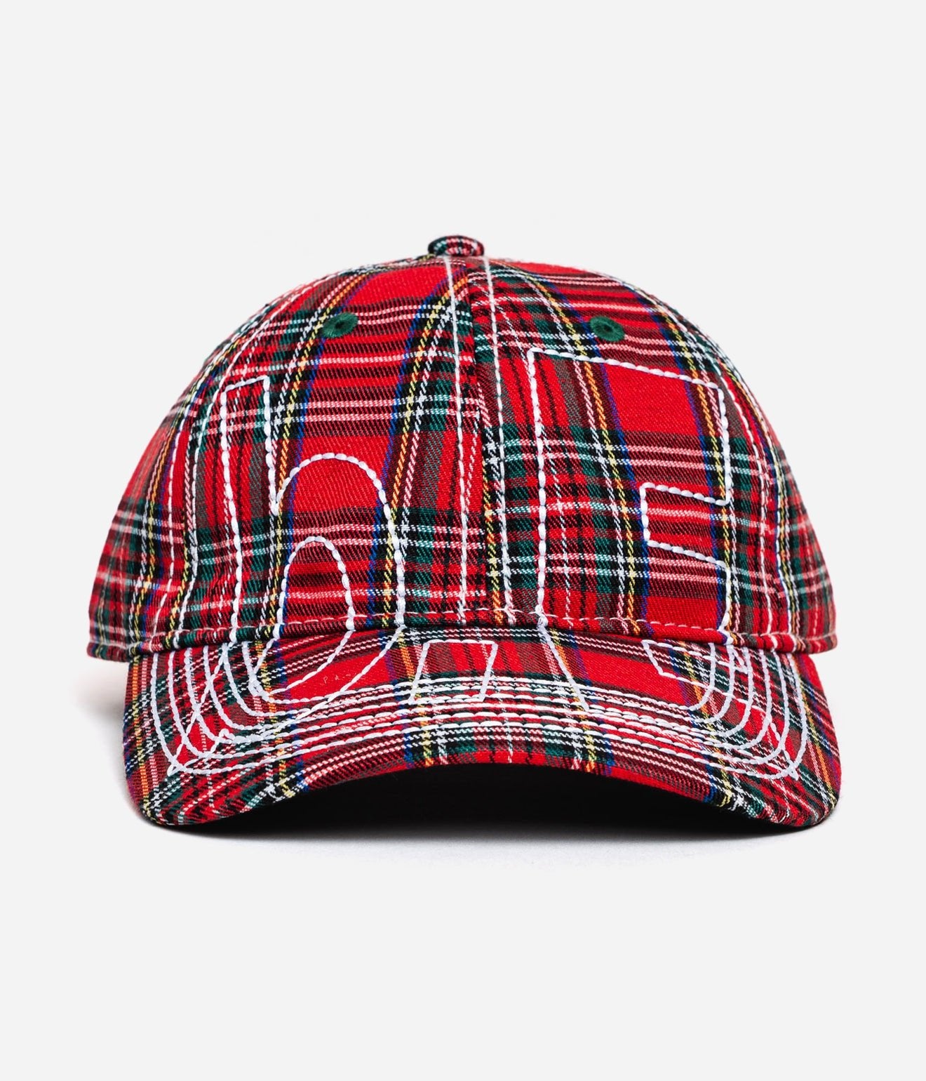 b.Eautiful "Vapor 6 Panel Hat" Red Plaid - WEAREALLANIMALS