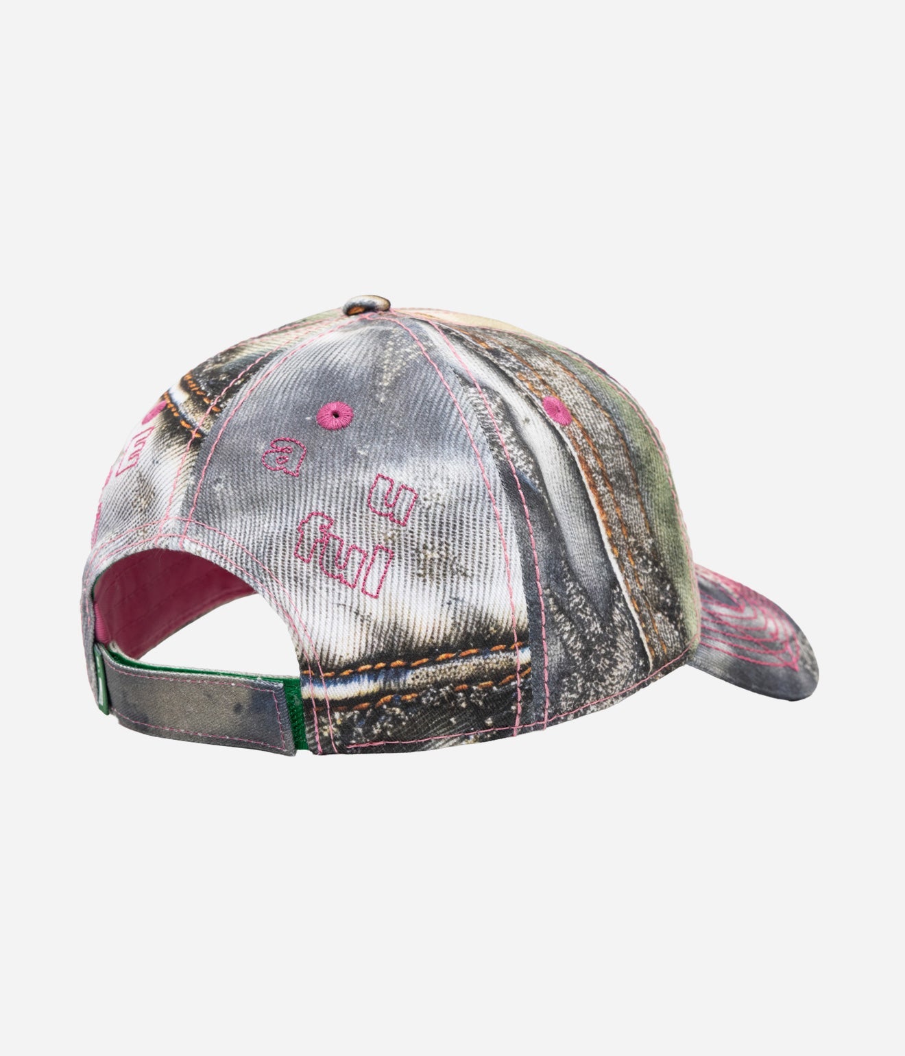 b.Eautiful "Vapor 6 Panel Hat" Star Denim / Pink - WEAREALLANIMALS
