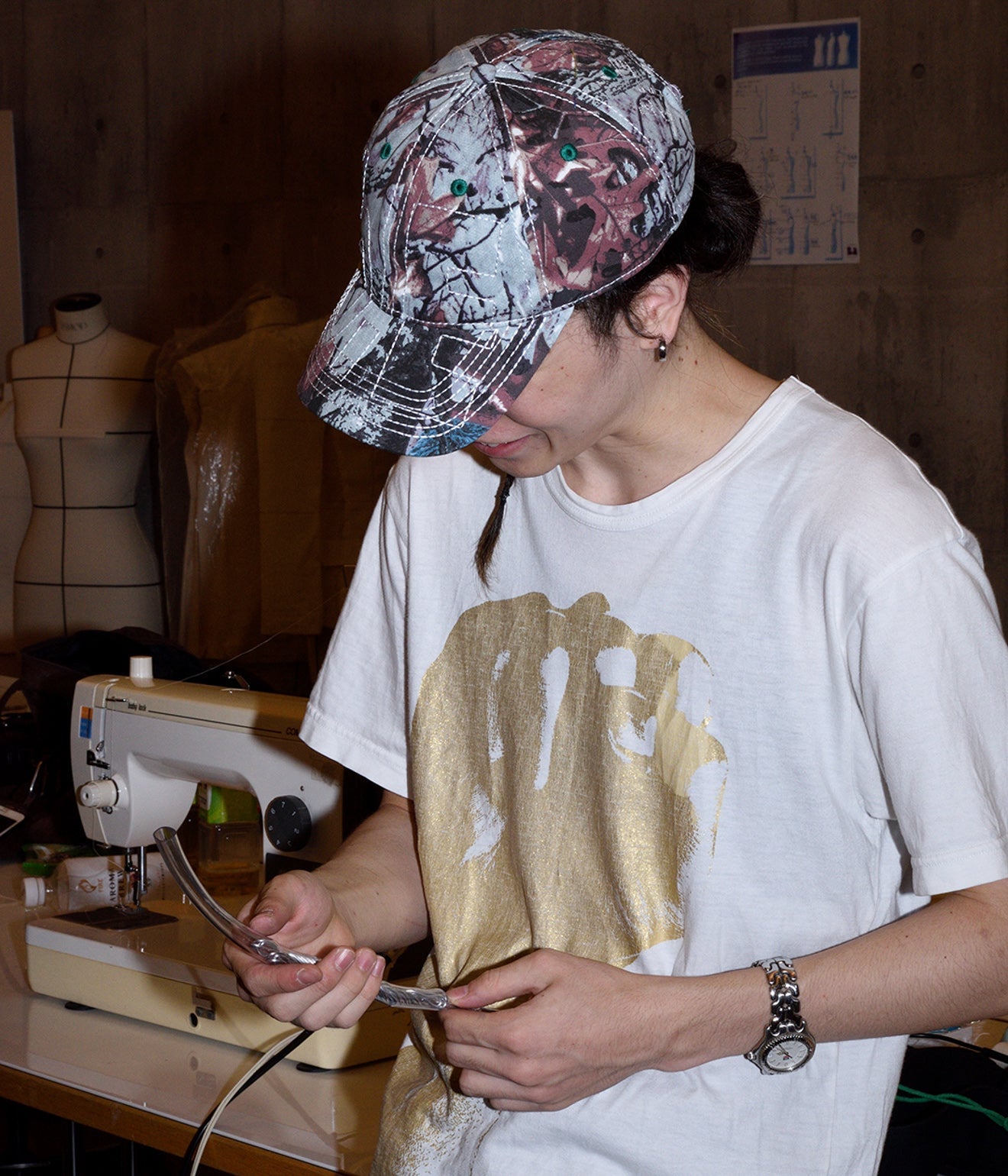 b.Eautiful "Vapor 6 Panel Hat" Stone Blue Real Camo - WEAREALLANIMALS