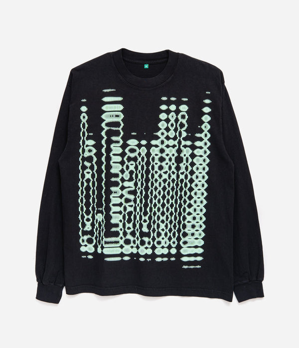 b.Eautiful "Vapor Logo LS Shirt" Black / Mint - WEAREALLANIMALS