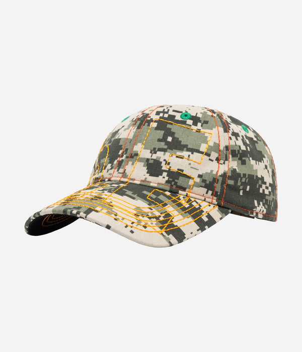 b.Eautiful "Vapor Low Profile Hat" Cala Digicamo / Orange - WEAREALLANIMALS