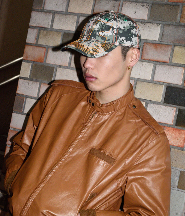 b.Eautiful "Vapor Low Profile Hat" Cala Digicamo / Orange - WEAREALLANIMALS