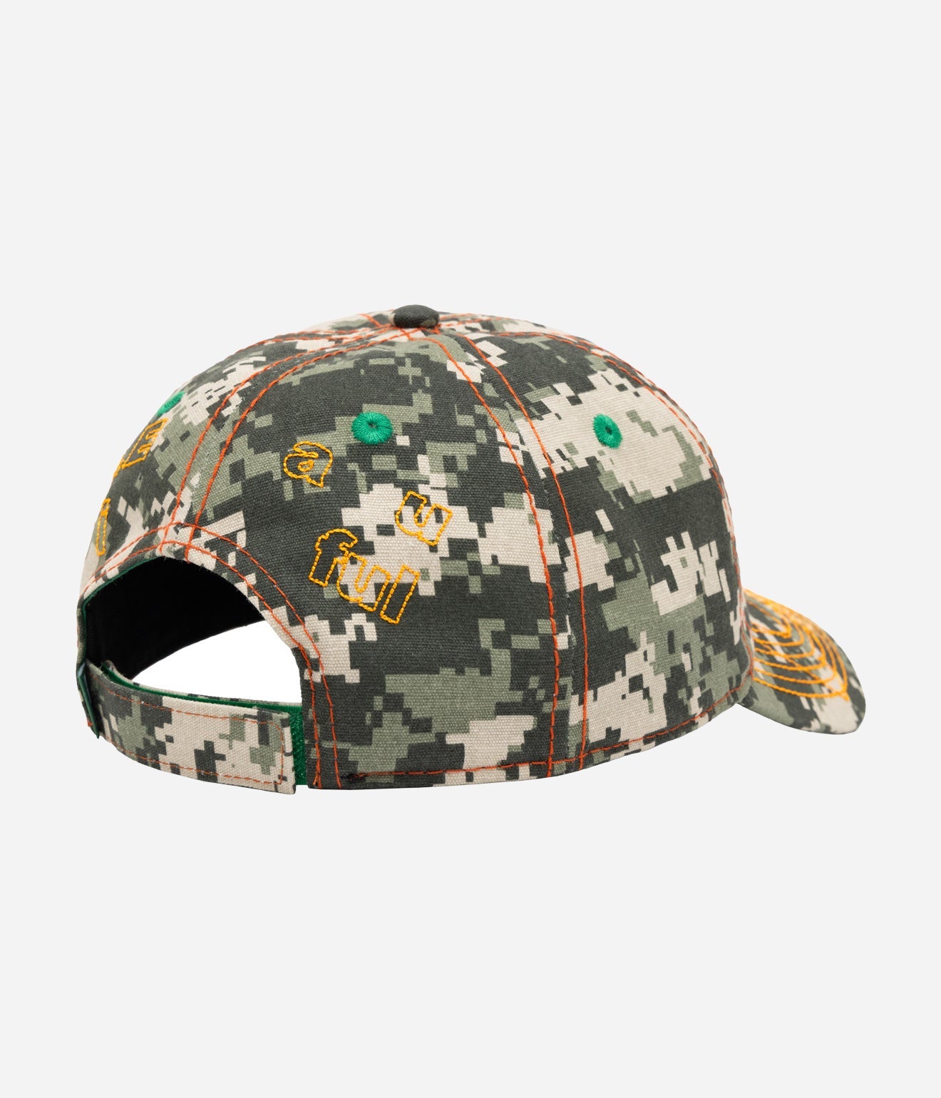 b.Eautiful "Vapor Low Profile Hat" Cala Digicamo / Orange - WEAREALLANIMALS