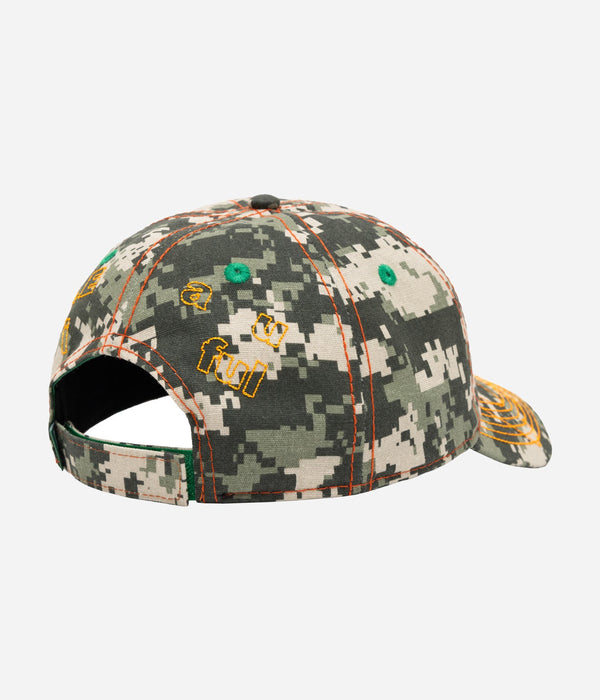b.Eautiful "Vapor Low Profile Hat" Cala Digicamo / Orange - WEAREALLANIMALS
