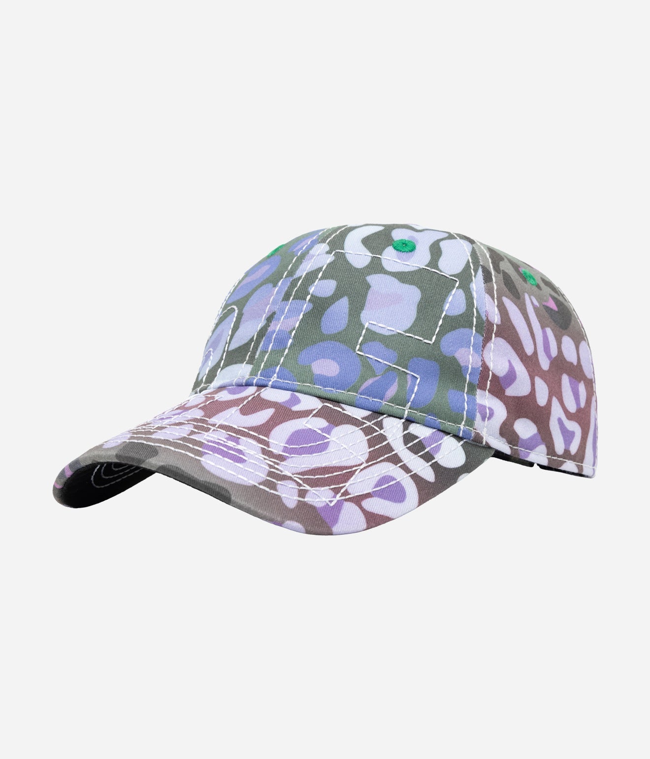 b.Eautiful "Vapor Low Profile Hat" Multi Leopard / White - WEAREALLANIMALS