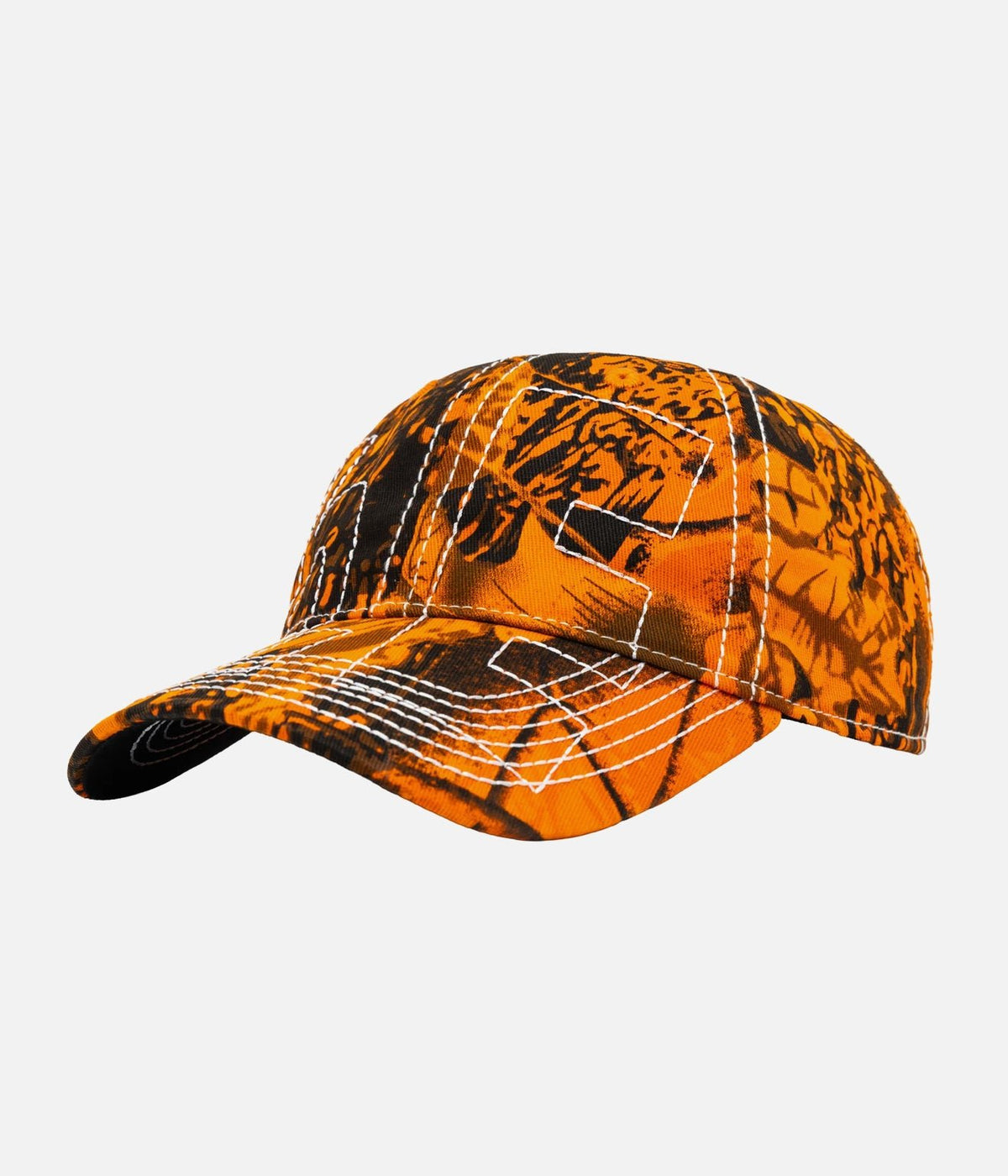 b.Eautiful "Vapor Low Profile Hat" Orange Camo / White - WEAREALLANIMALS