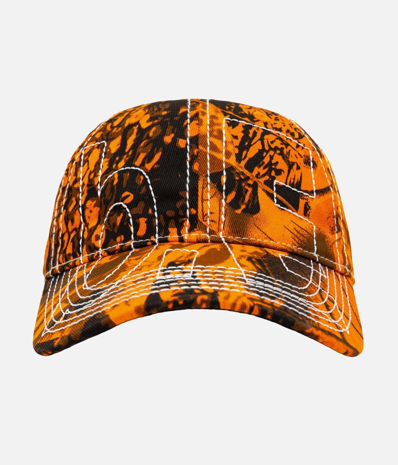 b.Eautiful "Vapor Low Profile Hat" Orange Camo / White - WEAREALLANIMALS