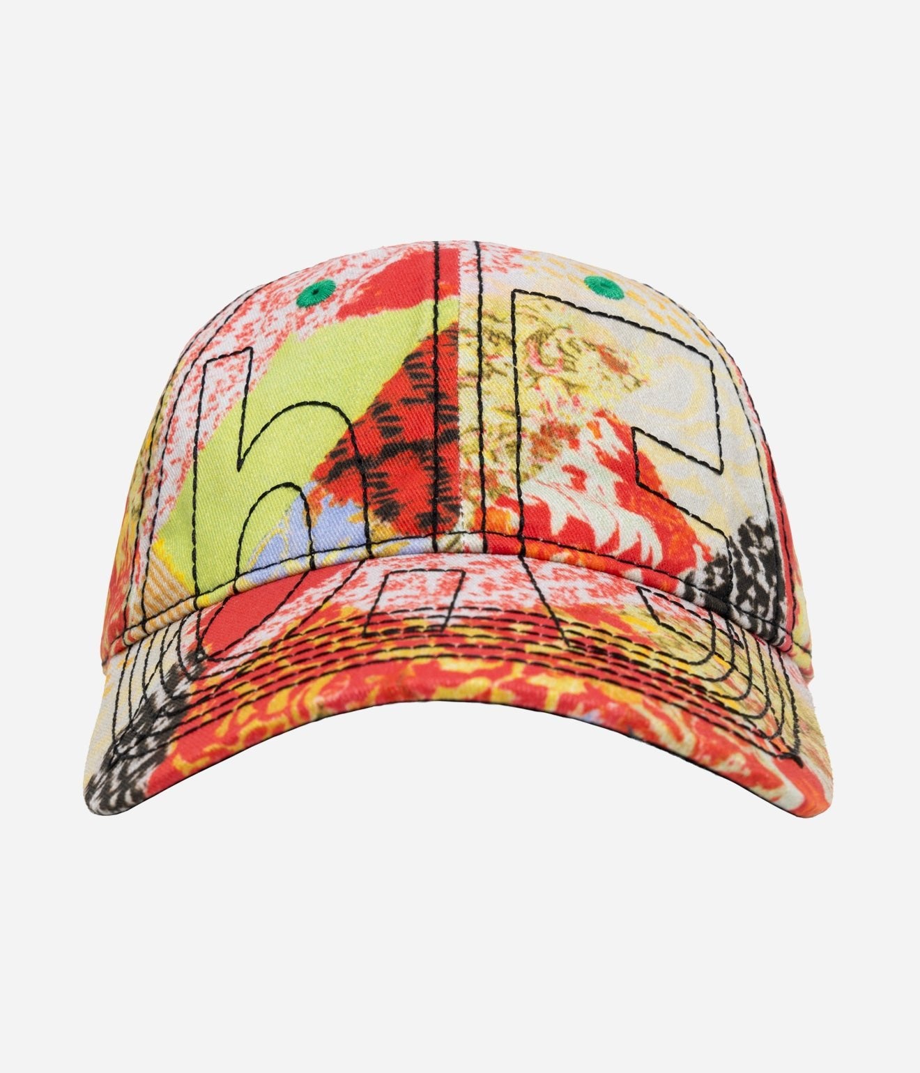 b.Eautiful "Vapor Low Profile Hat" Red Kimono / Black - WEAREALLANIMALS