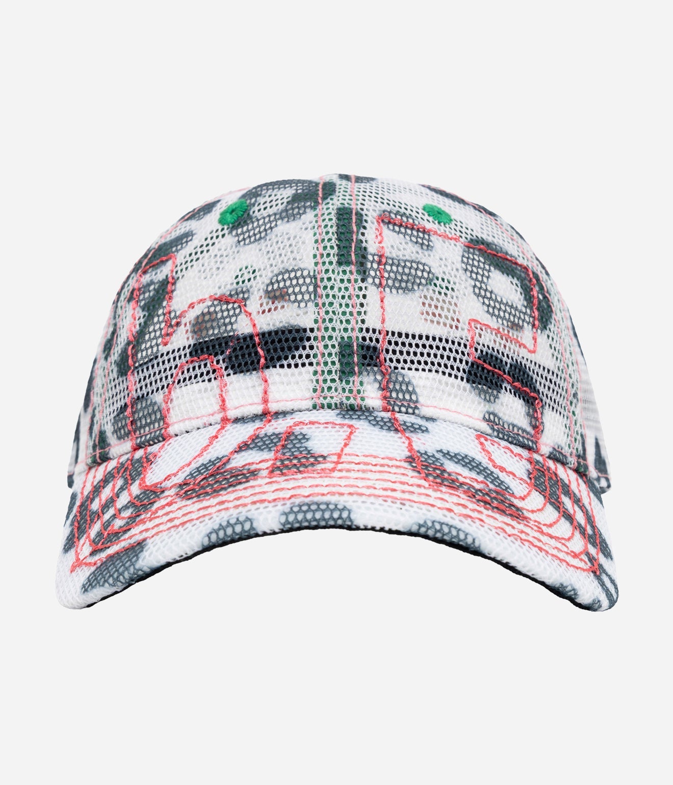 b.Eautiful "Vapor Low Profile Hat" White Leopard Mesh / Hot Pink - WEAREALLANIMALS