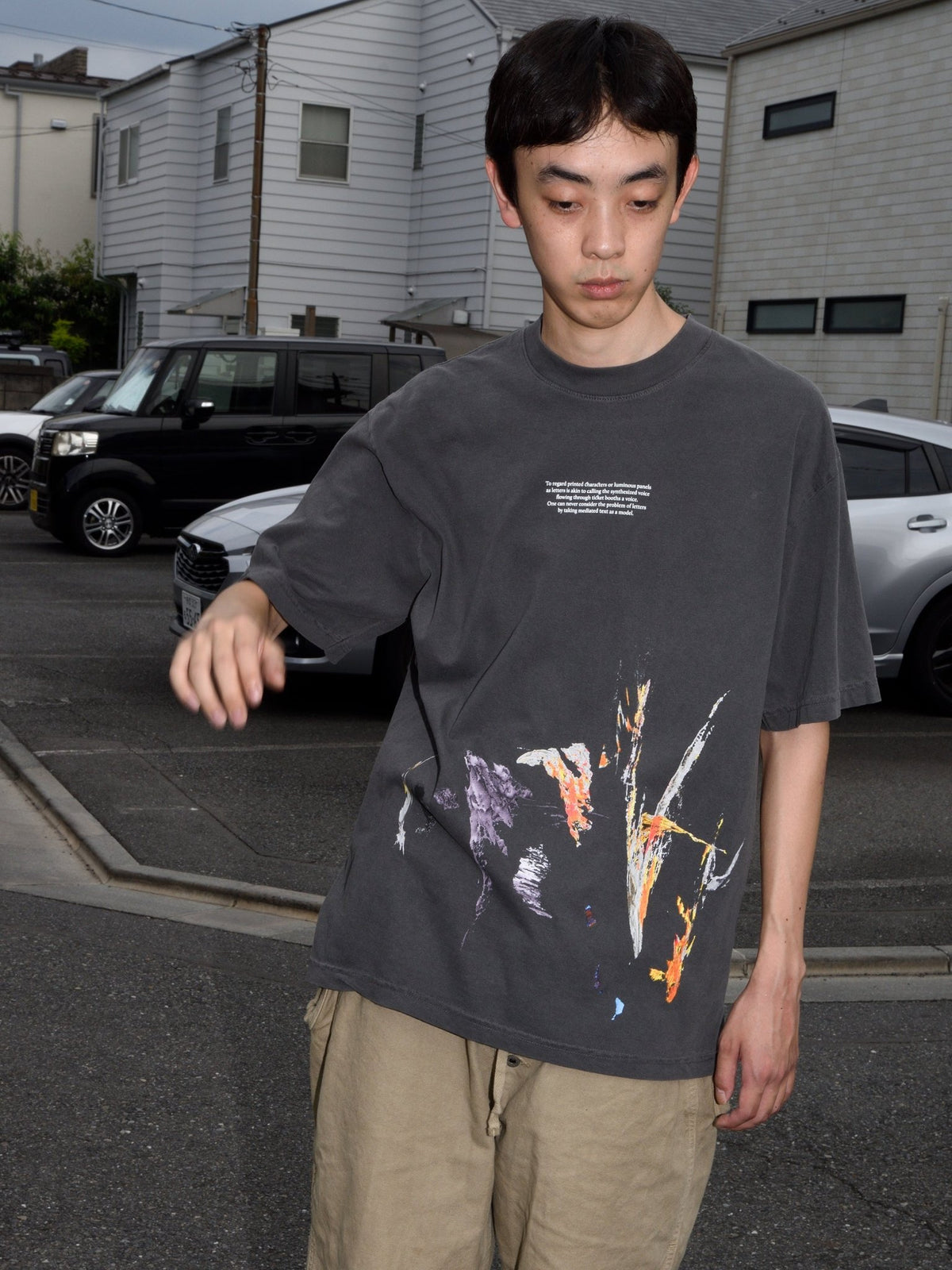 b.Eautiful x Heijiro Yagi "untitled.2668 T-Shirt" Vintage Black - WEAREALLANIMALS