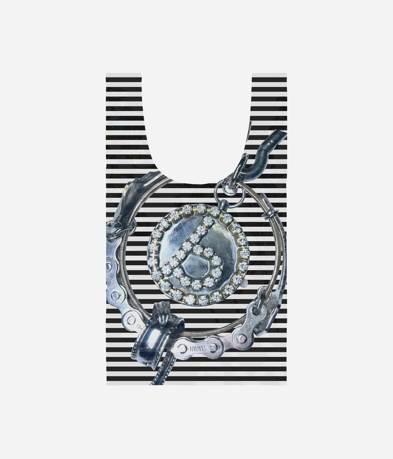 b.Eautiful x LEO GON’DO "Chains Reusable Bag Standard" Black / White - WEAREALLANIMALS