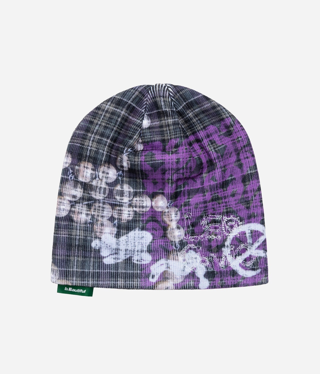 b.Eautiful x LEO GON’DO "Plaid Beanie" Grey - WEAREALLANIMALS