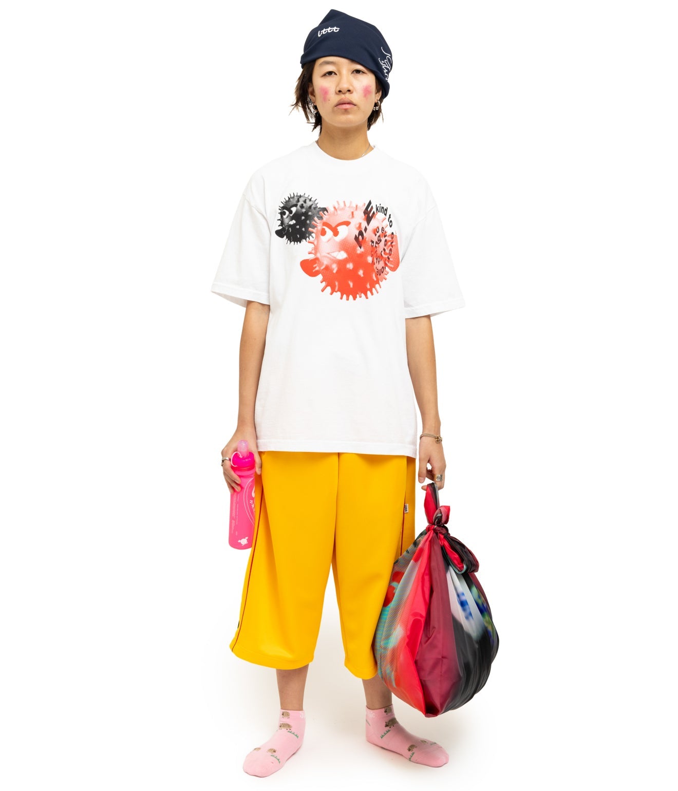 b.Eautiful x LTTT "Globe Reusable Bag XL" Black / Green - WEAREALLANIMALS