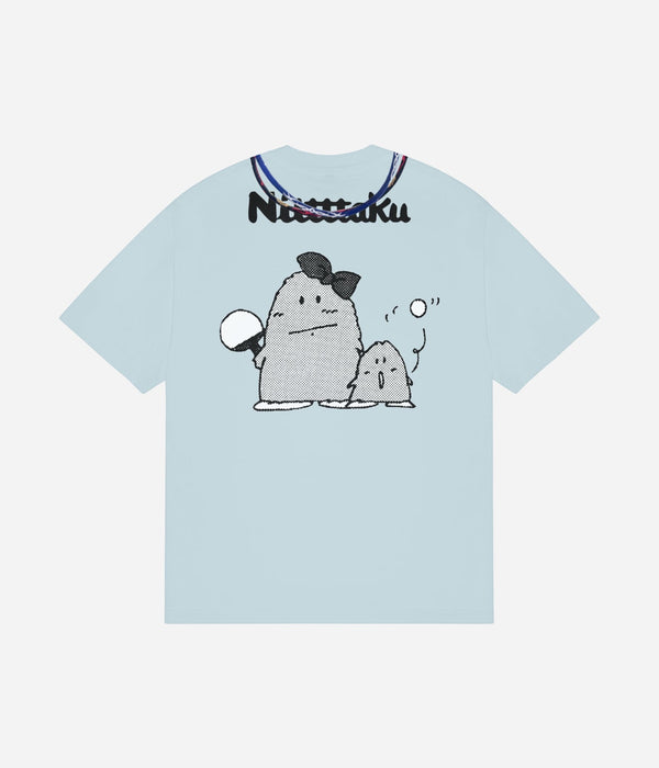 b.Eautiful x LTTT "Joy T-Shirt" Light Blue - WEAREALLANIMALS