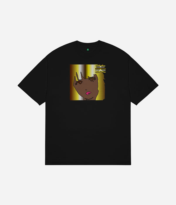 b.Eautiful x Sara Yukiko Mon "b.e Girl T-Shirt" Black - WEAREALLANIMALS