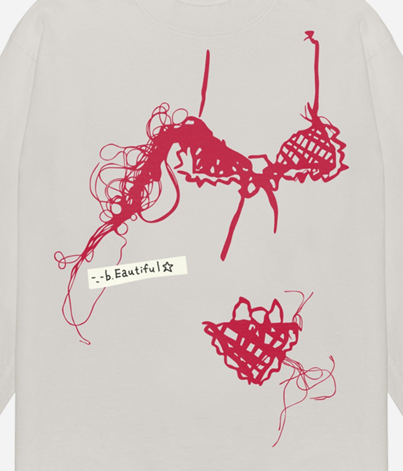 b.Eautiful x Shoma Mitani "Bikini LS Shirt" Cement - WEAREALLANIMALS
