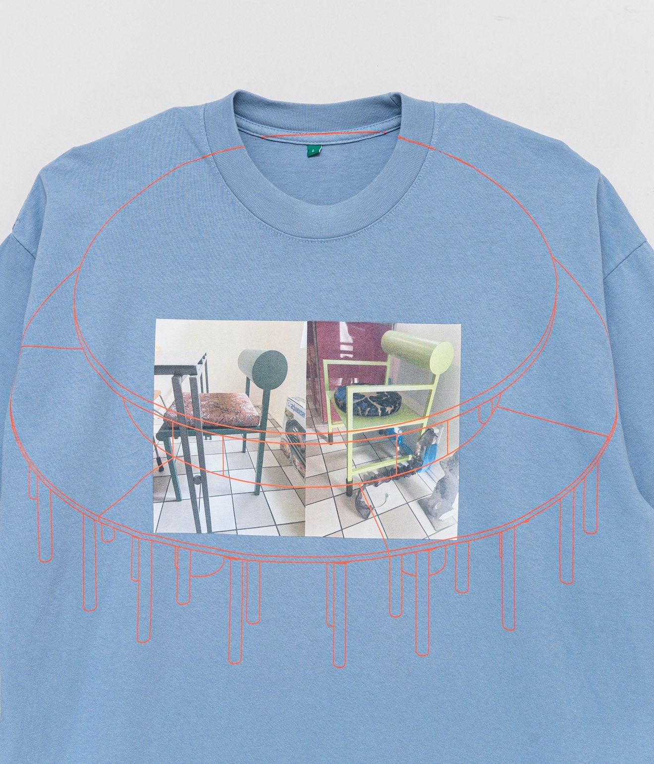 b.Eautiful x WAKA WAKA "A Space For You T - Shirt" Clear Blue - WEAREALLANIMALS