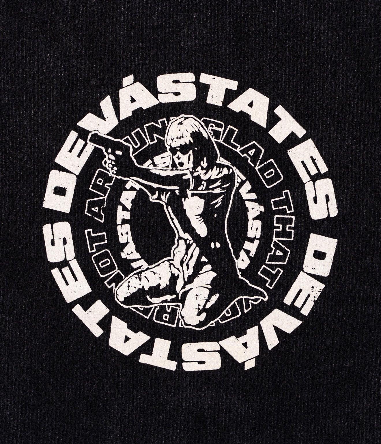 DEVÁ STATES "ANEMONE GFX T-Shirt" Black - WEAREALLANIMALS