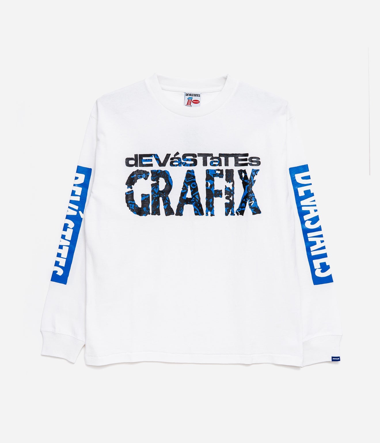 DEVÁ STATES "AVARICE L/S GFX T-Shirt" White - WEAREALLANIMALS