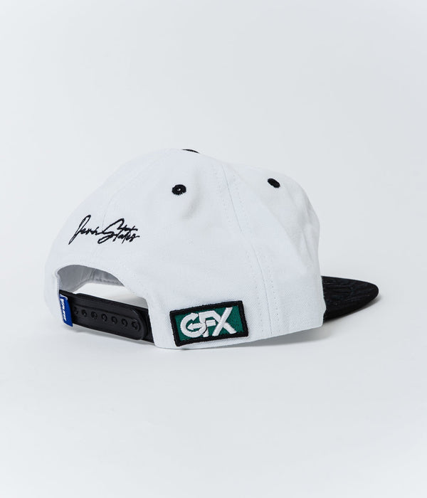 DEVÁ STATES "Snapback Cap - SLICK" White - WEAREALLANIMALS