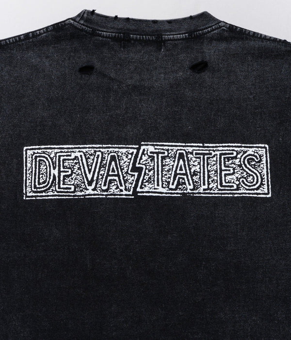 DEVÁ STATES "S/S Tshirt - MORTAR" Washed Black - WEAREALLANIMALS