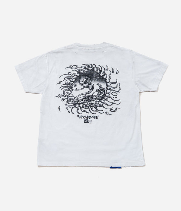 DEVÁ STATES "S/S Tshirt - STOKER " White - WEAREALLANIMALS