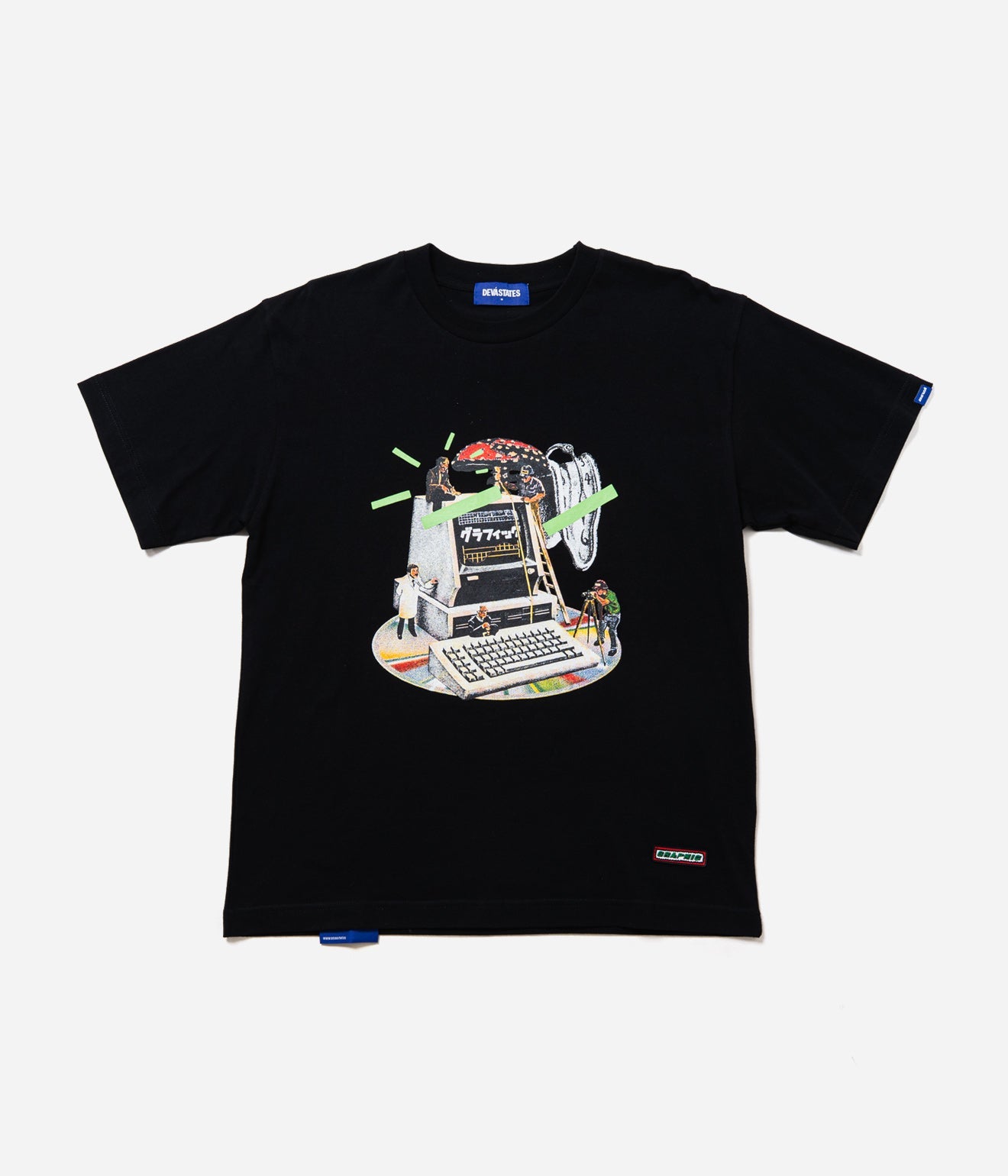 DEVÁ STATES "Tshirt - DIGITALISM" Black - WEAREALLANIMALS