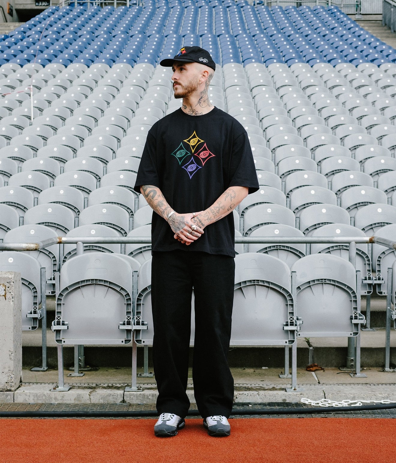 EMPORIUM "QUAD HYPO TEE" Black - WEAREALLANIMALS