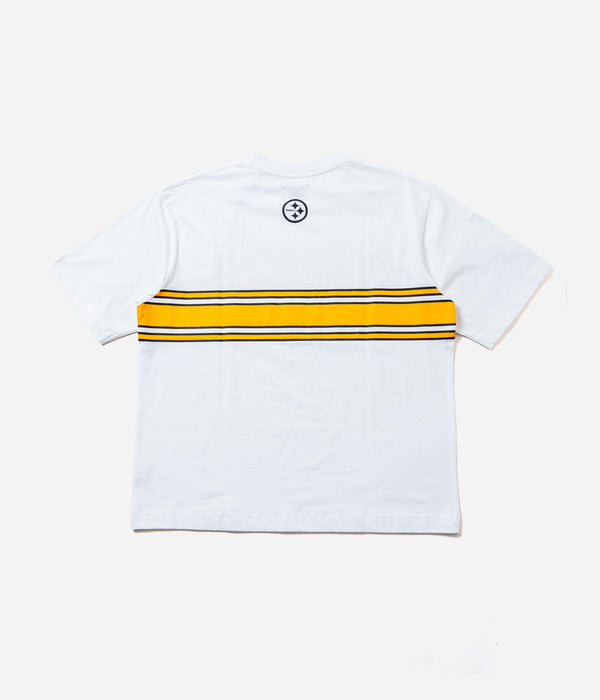 EMPORIUM "STRIPE LOGO TEE" White - WEAREALLANIMALS