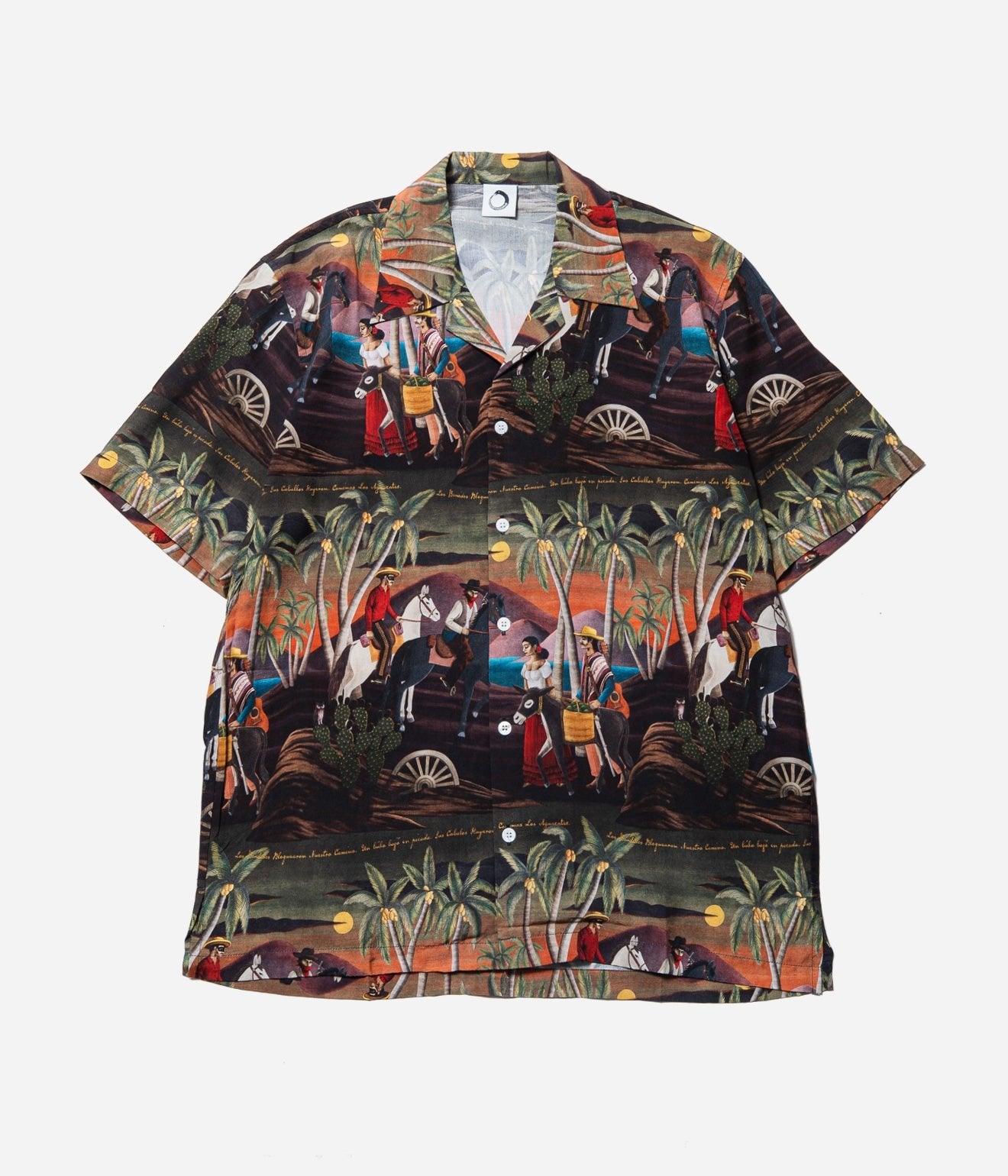 ENDLESS JOY "BANDITO REPEAT BOTTLE GREEN SHORT SLEEVE SHIRT" - WEAREALLANIMALS