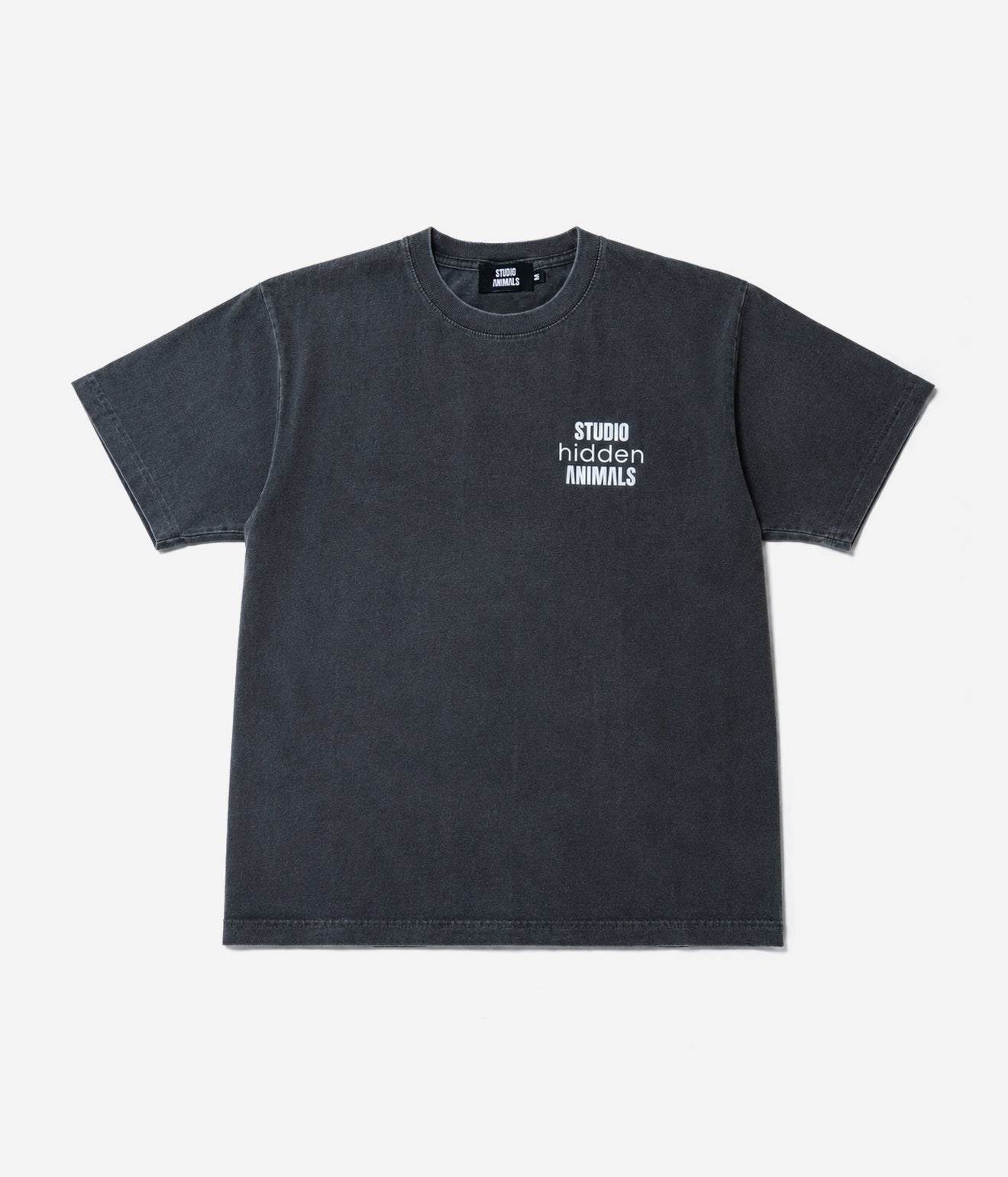 STUDIO ANIMALS × Studio-hidden “HOW TO MAKE” S/S T-Shirt Faded Black