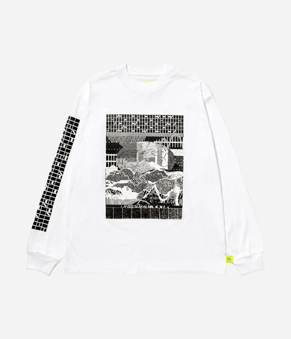 LOOSEJOINTS "BROSHUDA - 'WELTWERDUNG' L/S TEE" WHT - WEAREALLANIMALS