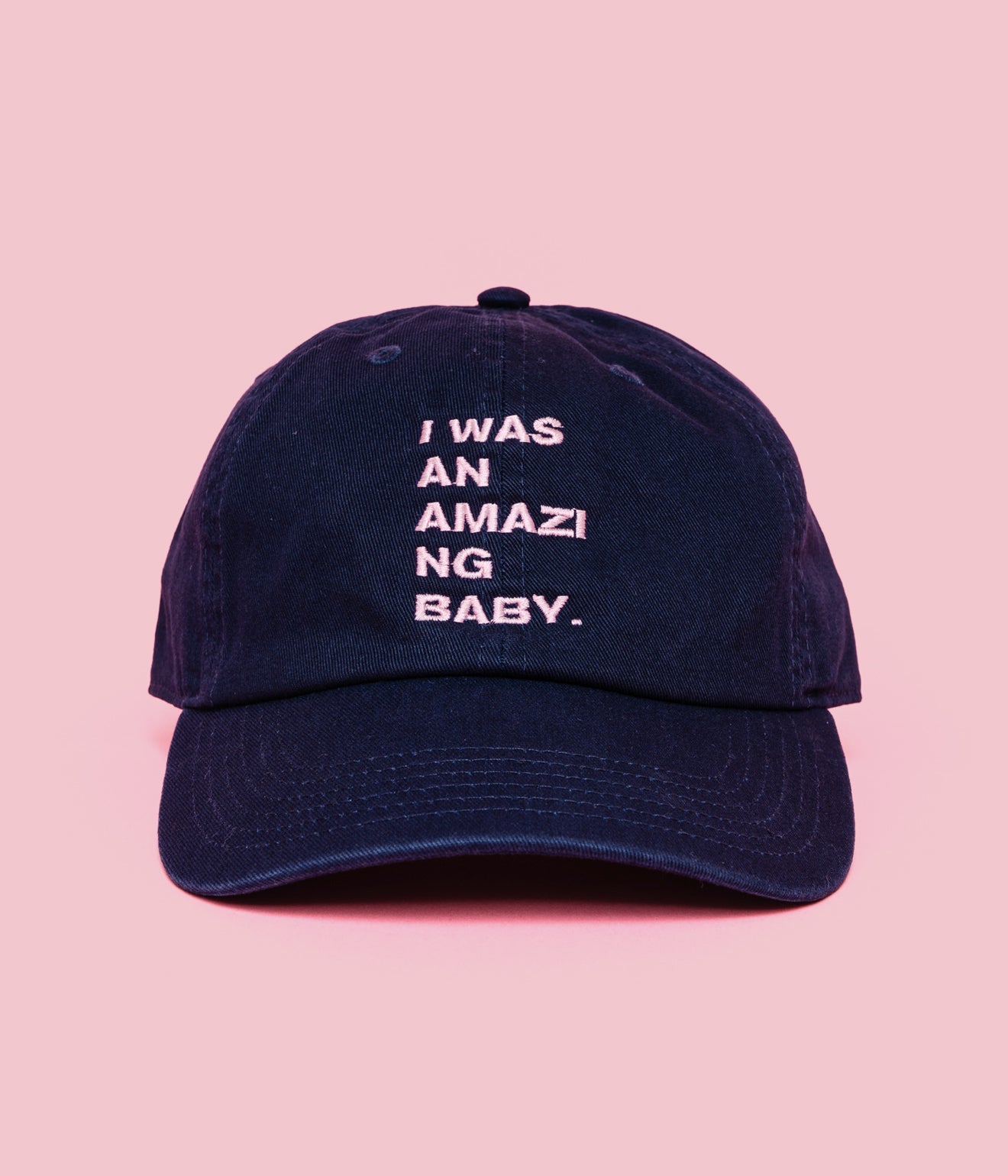 LOOSEJOINTS "CARLOS NUÑEZ - 'AMAZING BABY' BASEBALL CAP" NVY - WEAREALLANIMALS