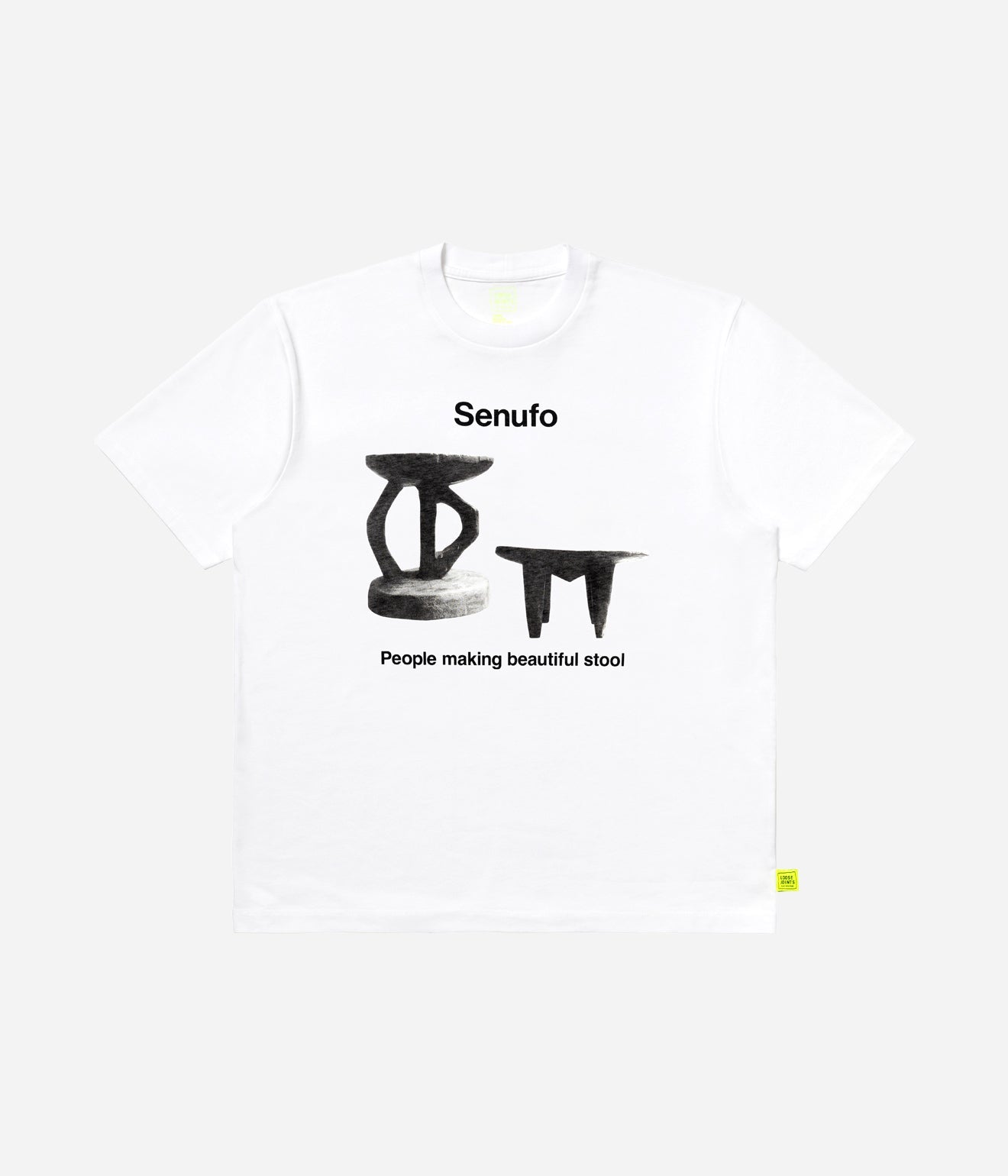 LOOSEJOINTS "NORITERU MINEZAKI - 'THE MUSIC OF THE SENUFO' S/S TEE" WHT - WEAREALLANIMALS