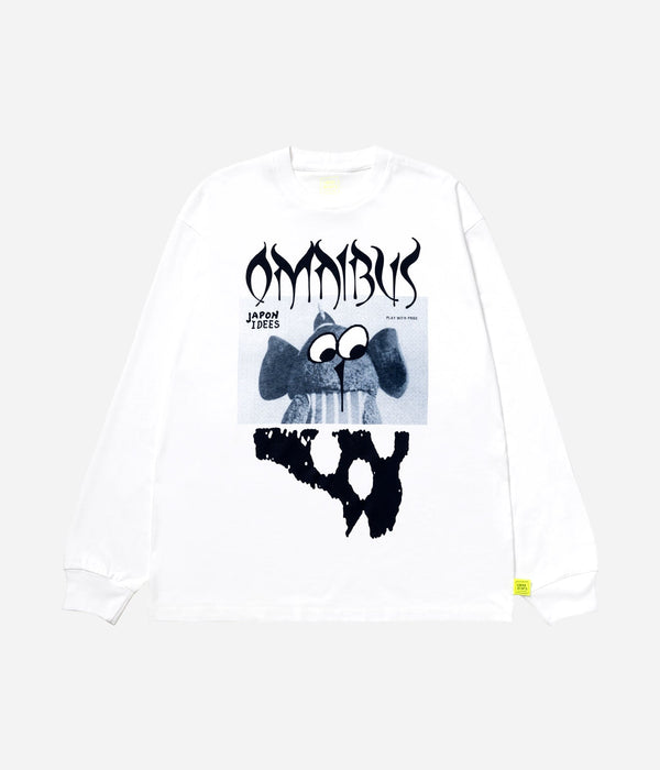 LOOSEJOINTS "STEWART ARMSTRONG - 'OMNIBUS ' L/S TEE" WHT - WEAREALLANIMALS