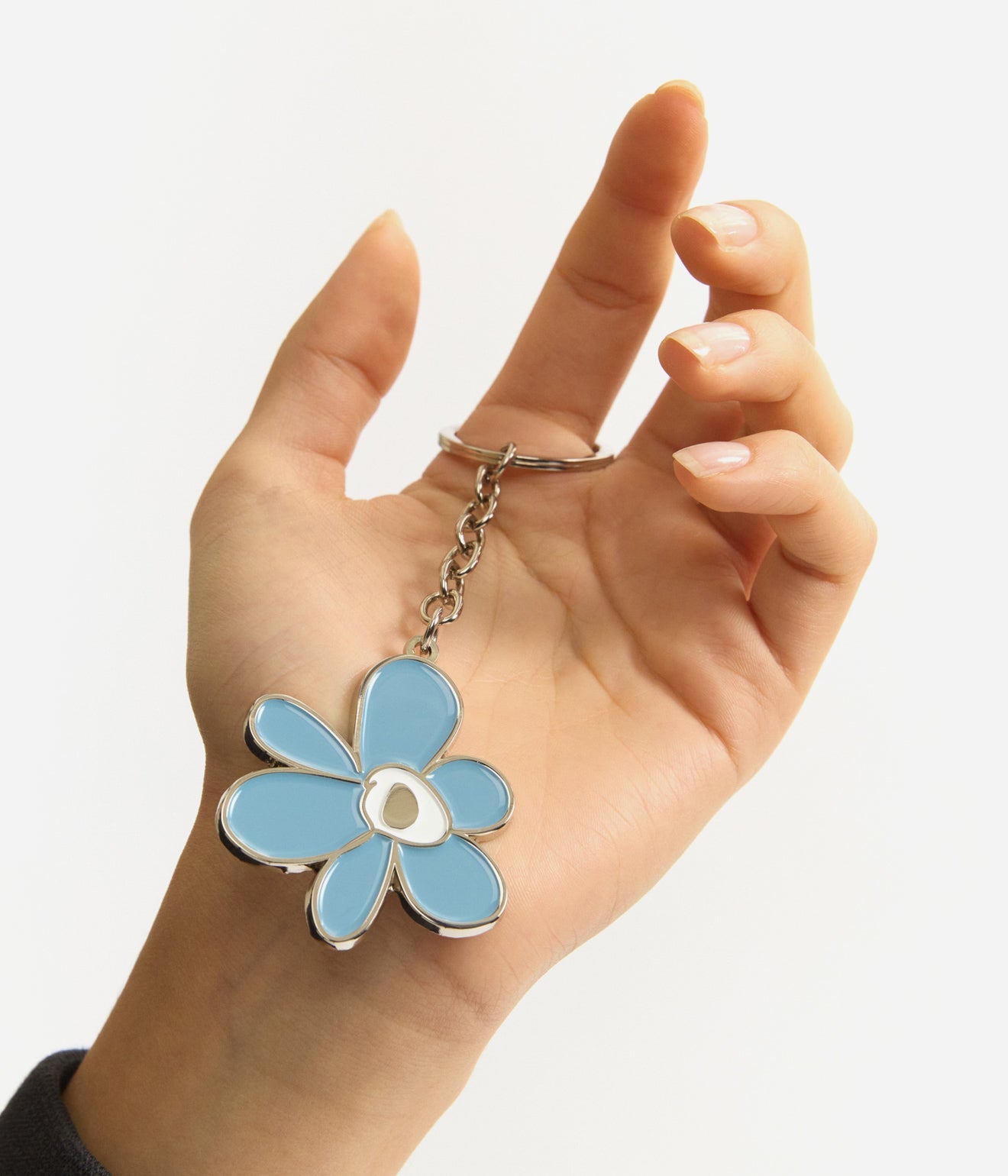 P.A.M. "GESTURES METAL KEYRING - BLUE" DUCK EGG - WEAREALLANIMALS