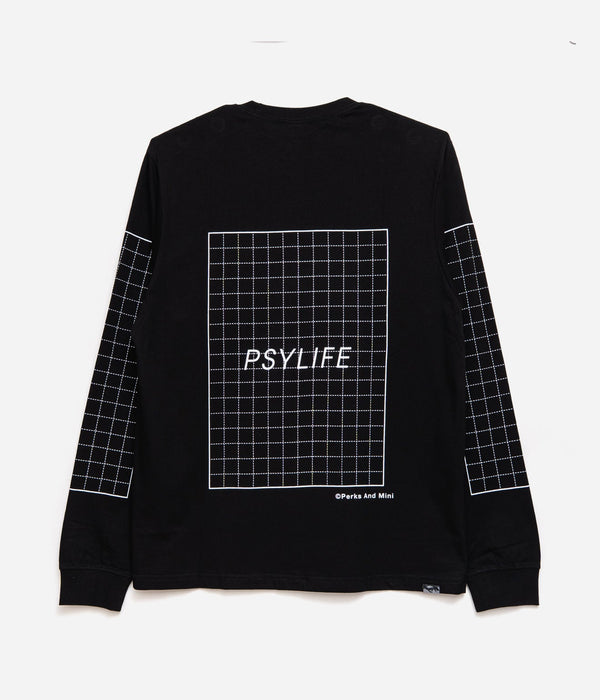 P.A.M. "GRIDS LS TEE" BLACK - WEAREALLANIMALS