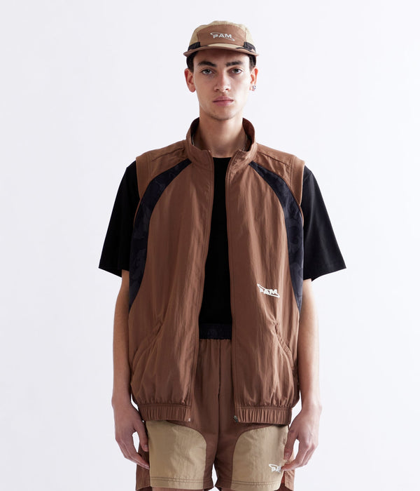 P.A.M. "LUNACY TRACKTION ZIP THRU TRACK JACKET" BROWN - WEAREALLANIMALS