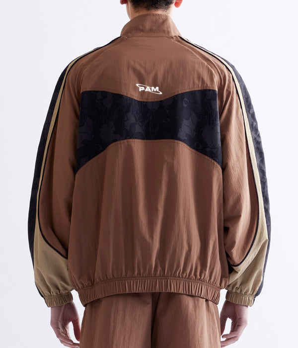 P.A.M. "LUNACY TRACKTION ZIP THRU TRACK JACKET" BROWN - WEAREALLANIMALS