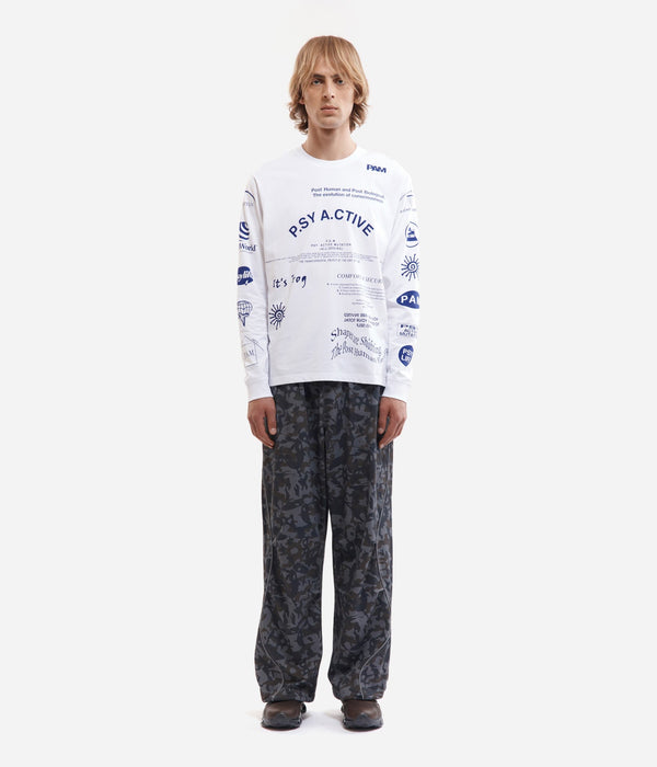 P.A.M. "TEST SHEET LS TEE" WHITE - WEAREALLANIMALS