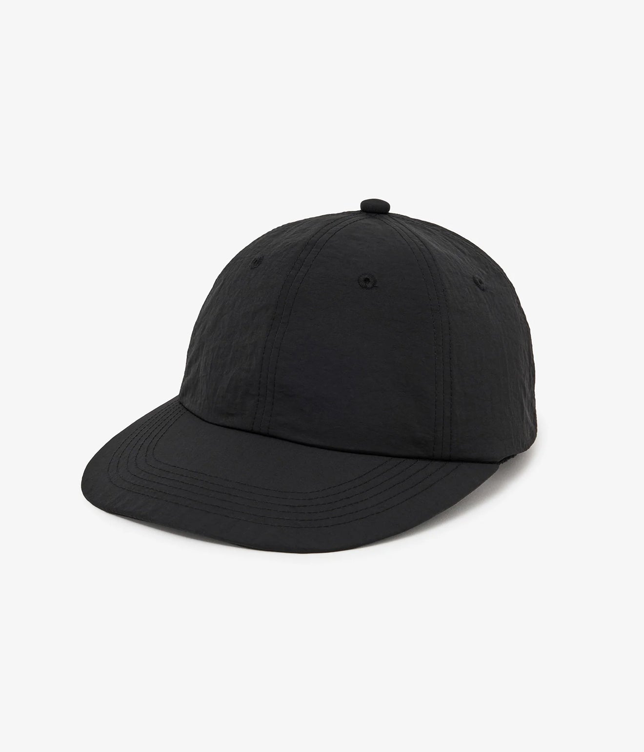 parr "6 panels spoon bill cap" Black - WEAREALLANIMALS