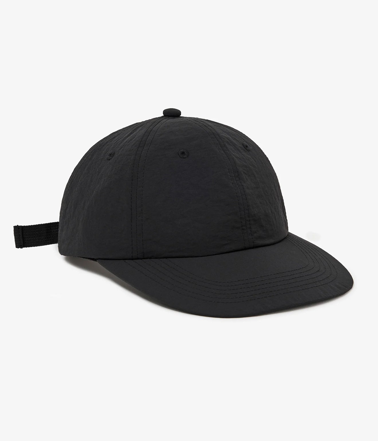 parr "6 panels spoon bill cap" Black - WEAREALLANIMALS