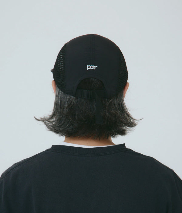parr "side mesh spoon bill cap" Black - WEAREALLANIMALS