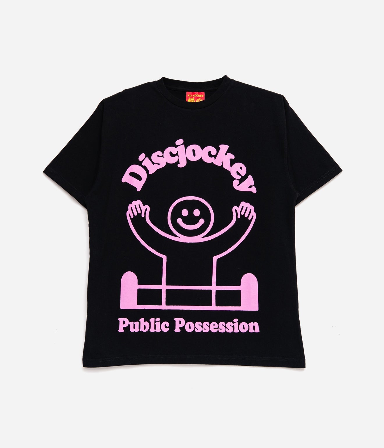 Public Possession "DEEJAY T - SHIRT" BLACK - WEAREALLANIMALS