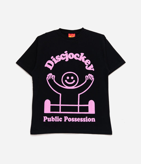Public Possession "DEEJAY T - SHIRT" BLACK - WEAREALLANIMALS