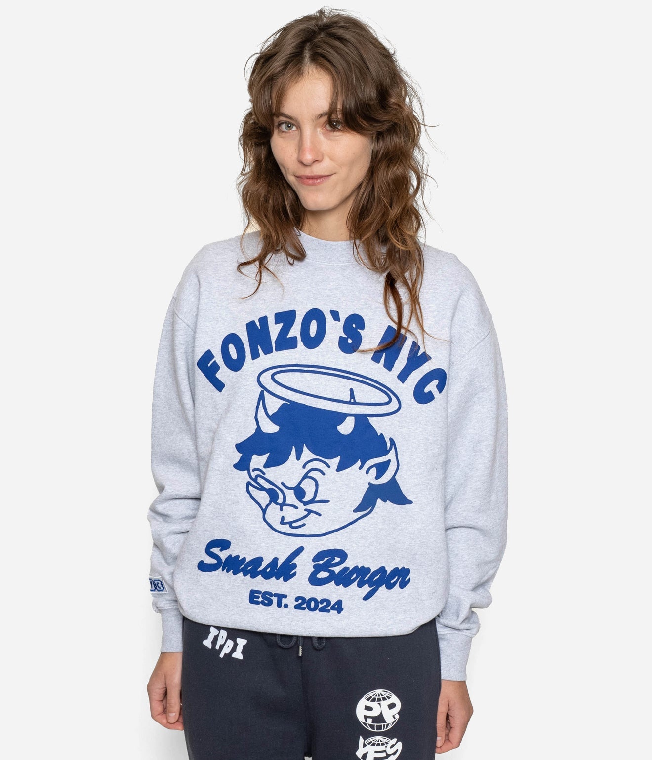 Public Possession "FONZO’S CREWNECK" HEATHER GREY - WEAREALLANIMALS