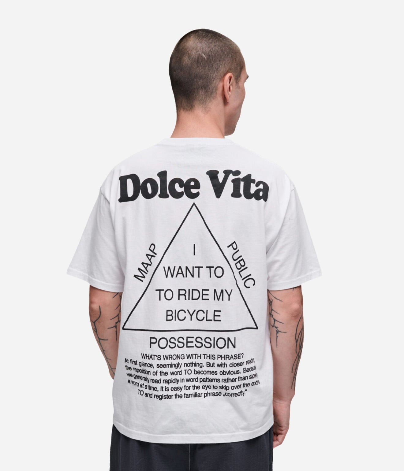 Public Possession & MAAP "Dolce Vita" T-Shirt White - WEAREALLANIMALS