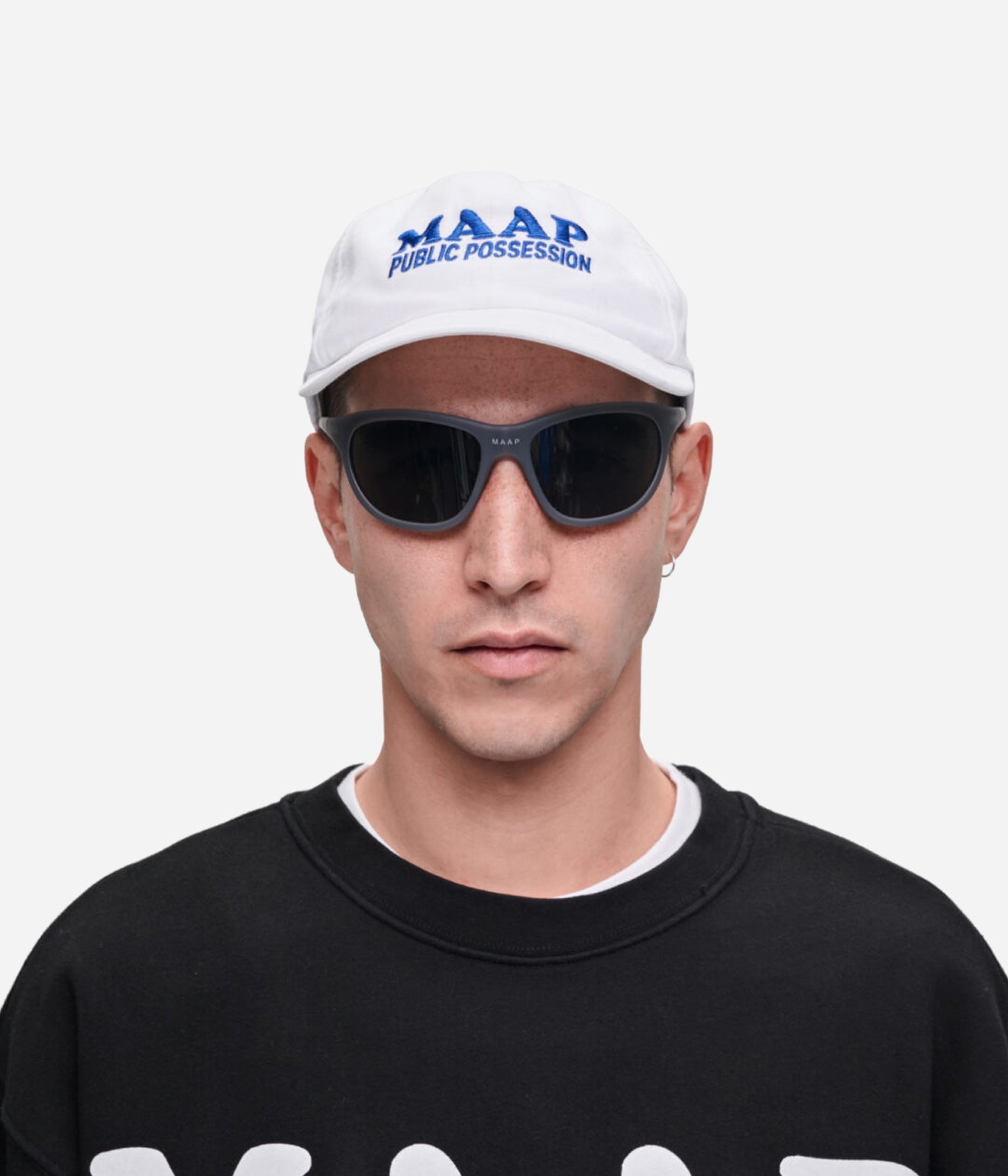 Public Possession & MAAP "Logo" Cap White - WEAREALLANIMALS