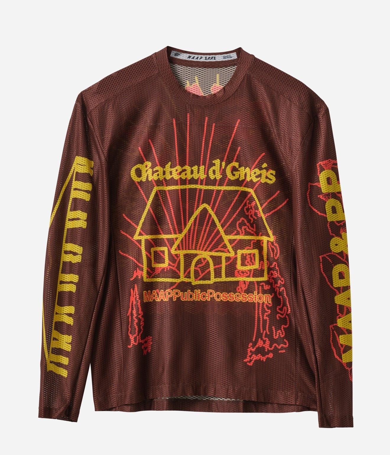 Public Possession & MAAP "MESH" LS Tee Brown - WEAREALLANIMALS